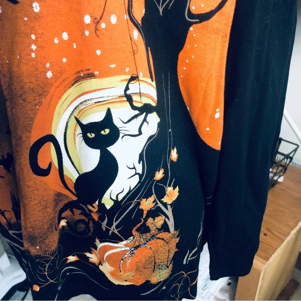 C J Banks Happy Halloween Shirt Bling 2X - Picture 6 of 11